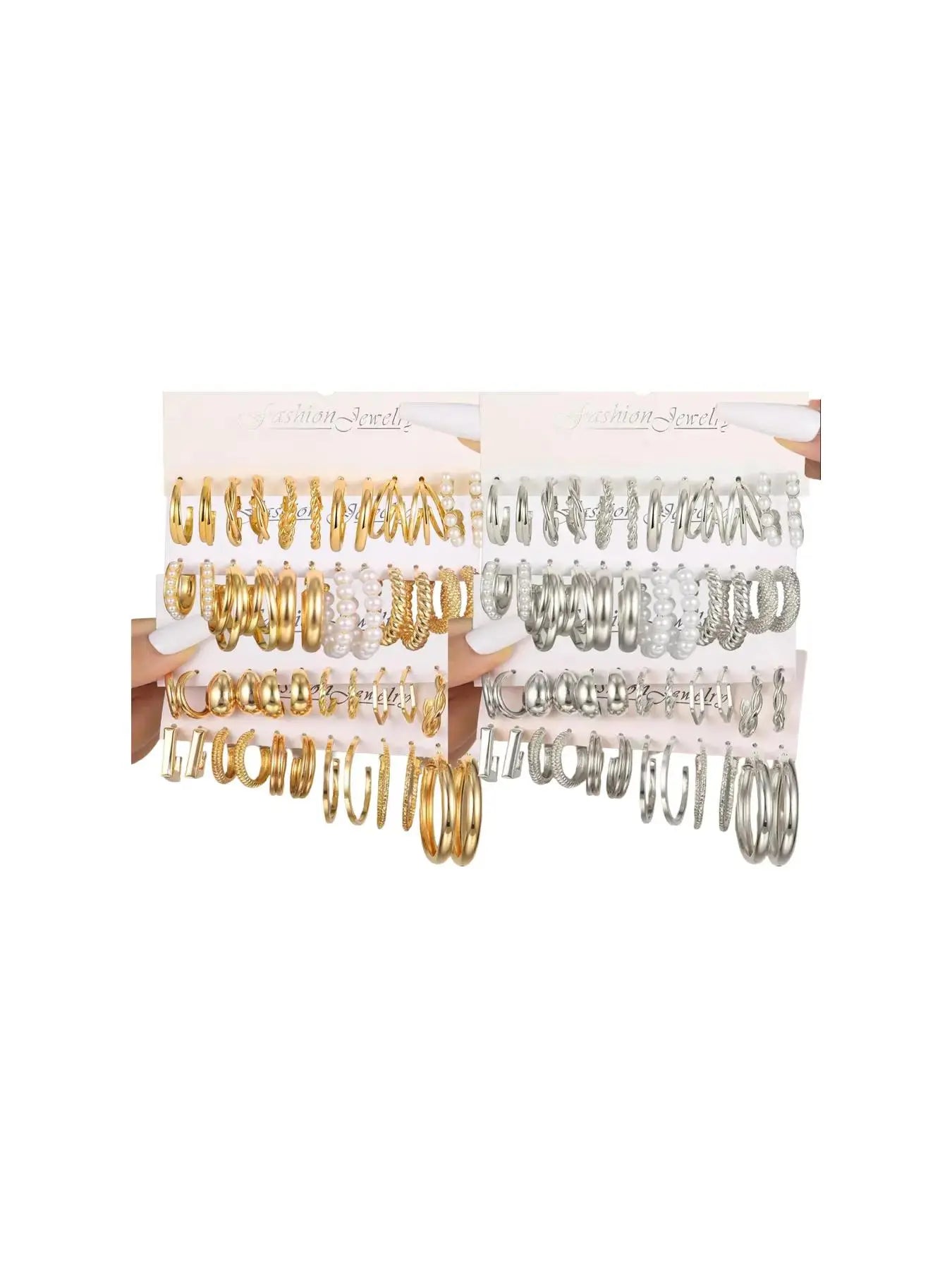 Geometric Heart Design Earrings