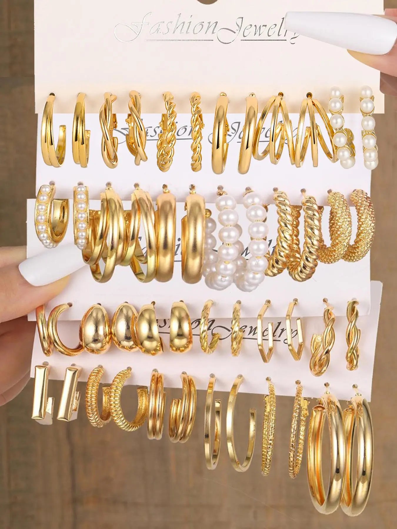 Geometric Heart Design Earrings