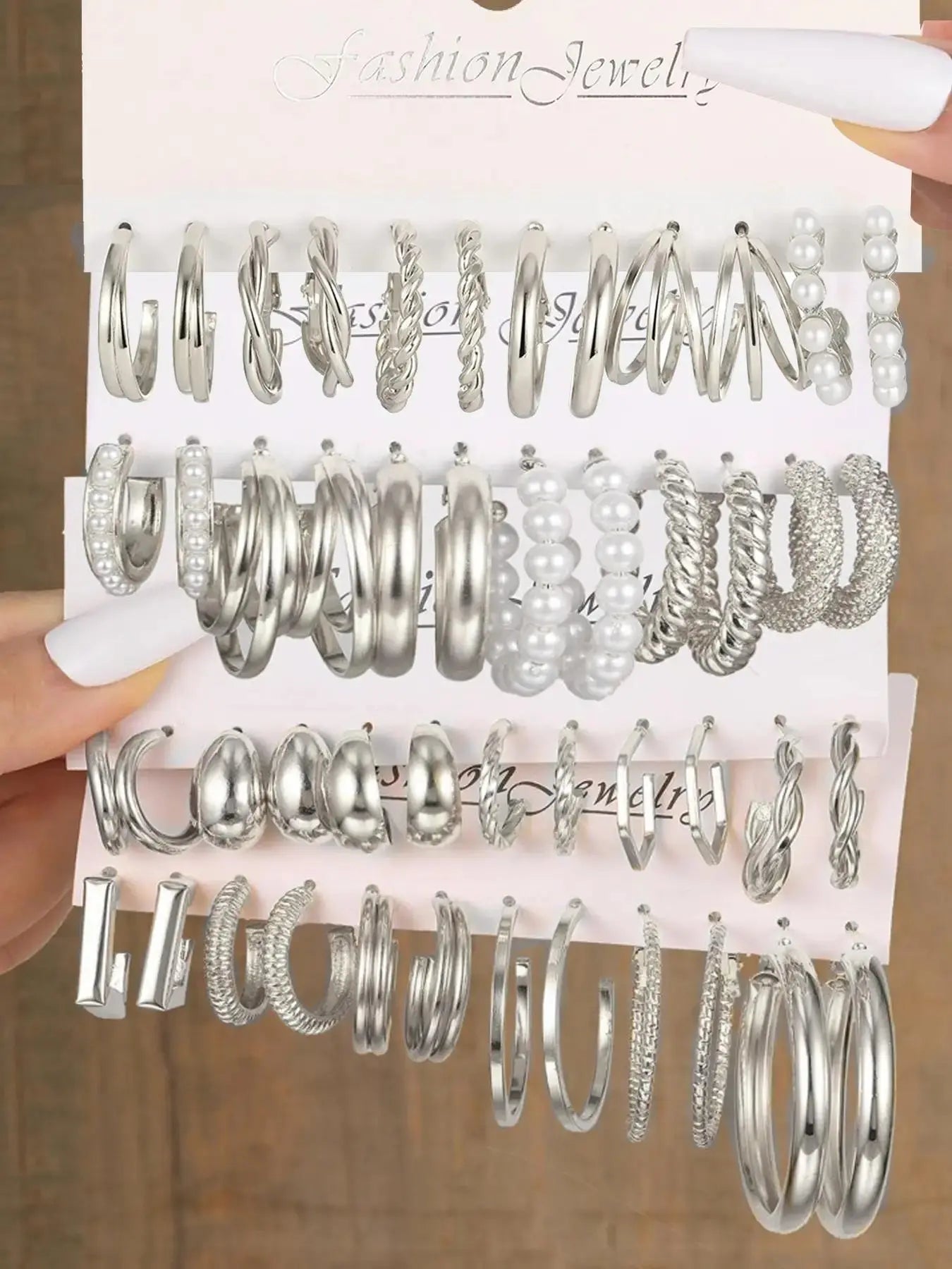 Geometric Heart Design Earrings