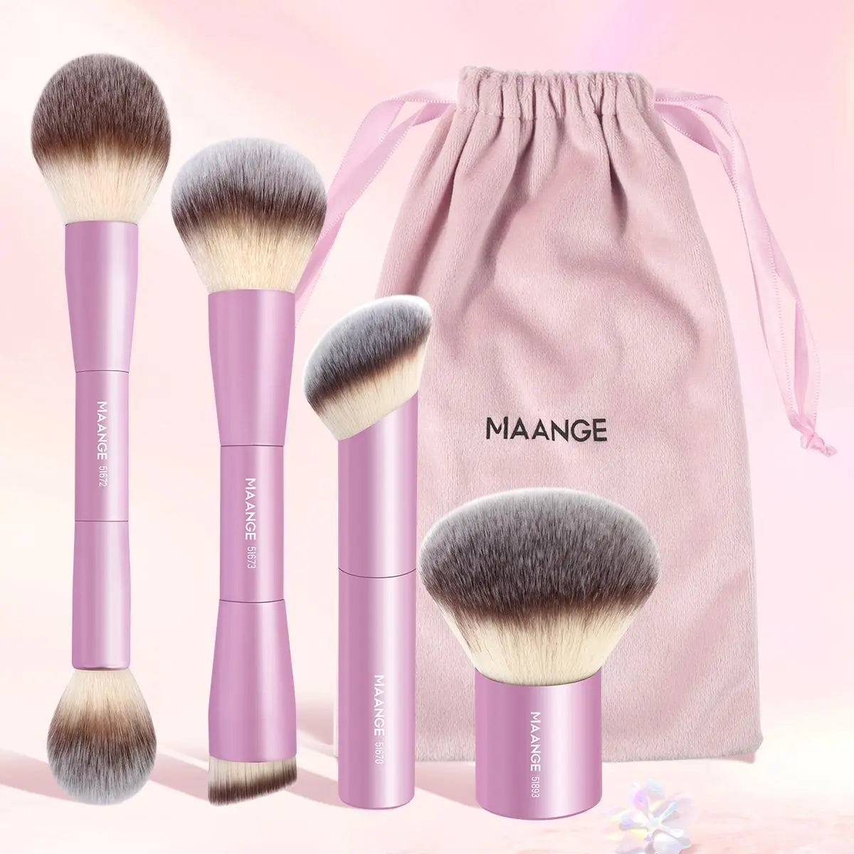 Maange Makeup Brush with Storage Bag